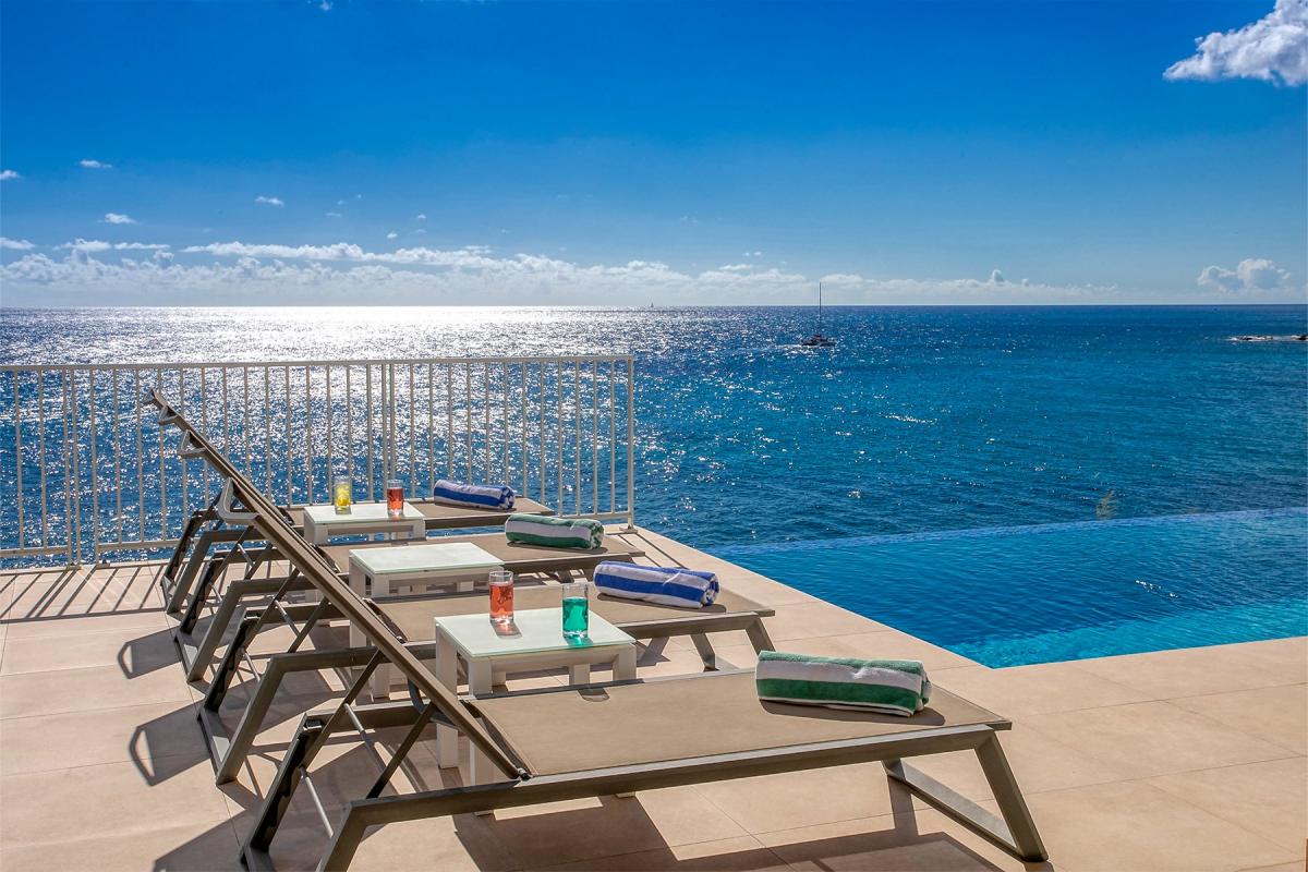 Location villa St Martin - Bains soleil